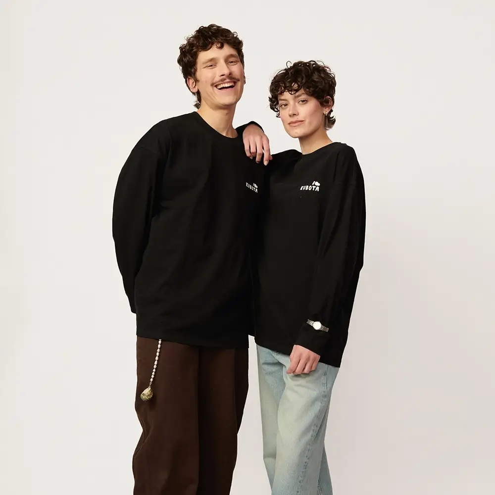 KUBOTA LONGSLEEVE BAWEŁNIANY COMFY CLUB CZARNY