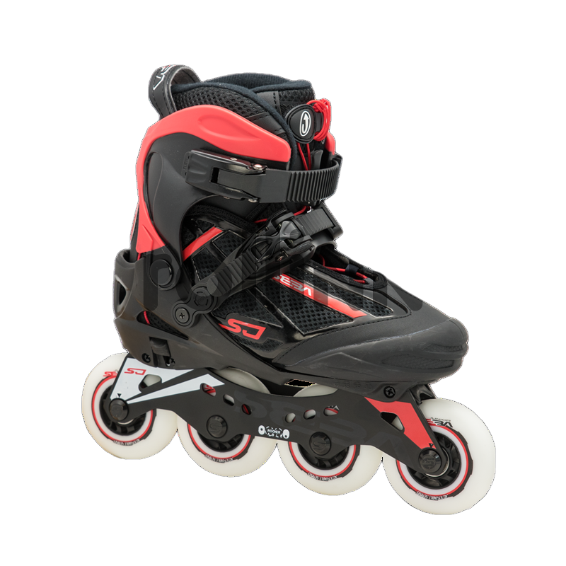 ROLKI SEBA SJ BLACK / RED - ROLKI JUNIORSKIE REGULOWANE