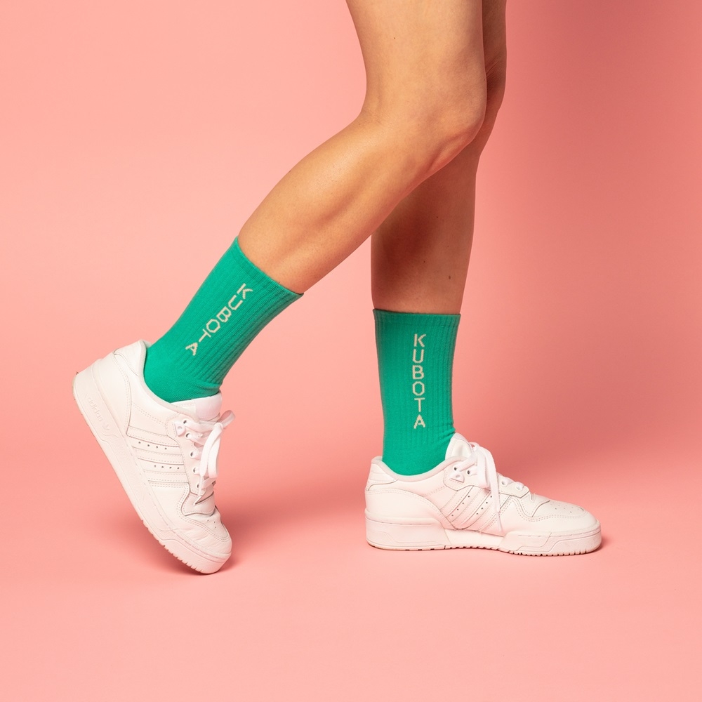 SKARPETY KUBOTA SPORT 3 ZIELONO-RÓŻOWE