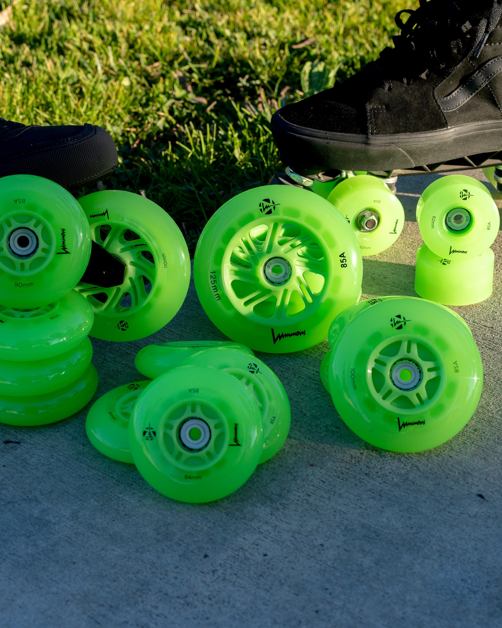 KOŁA LUMINOUS GREEN APPLE GLOW 72MM / 85A X1