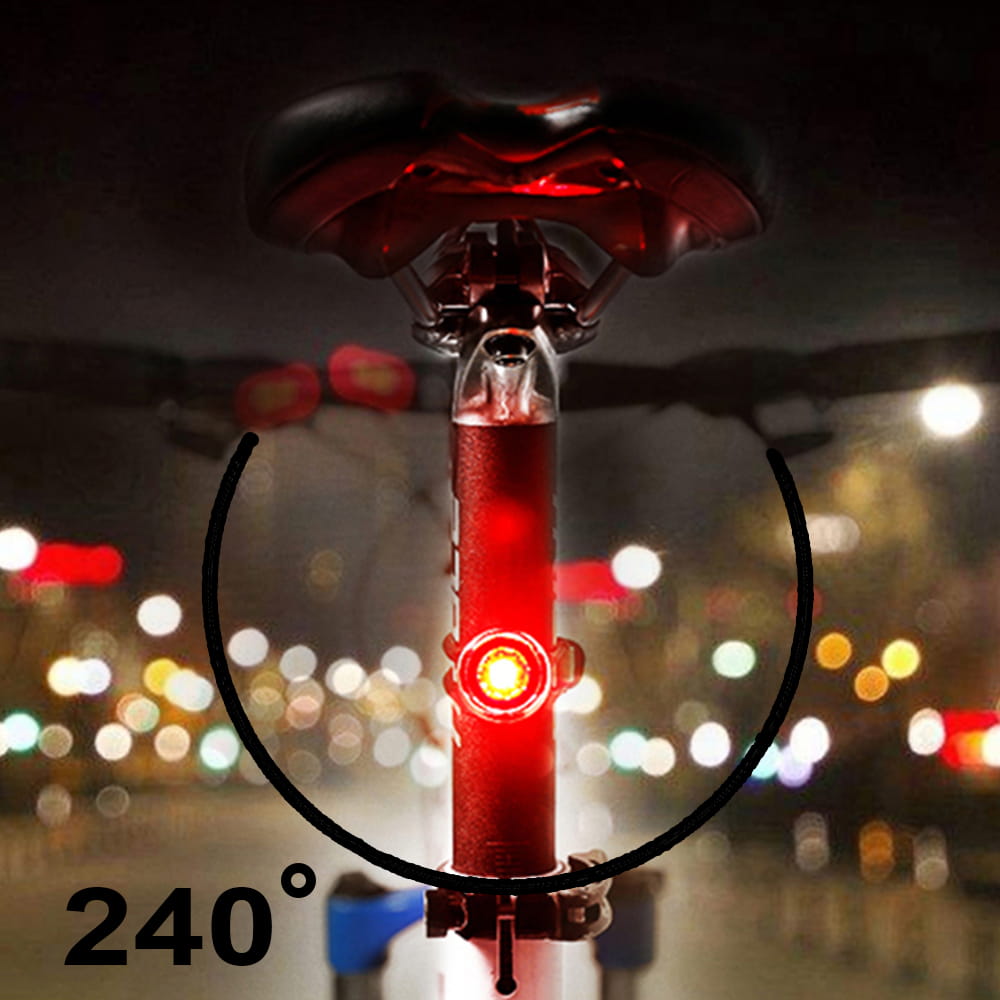 OŚWIETLENIE LAMPKA ROWEROWA / NA ROLKI LED PRZÓD TYŁ 3 TRYBY 2SZT