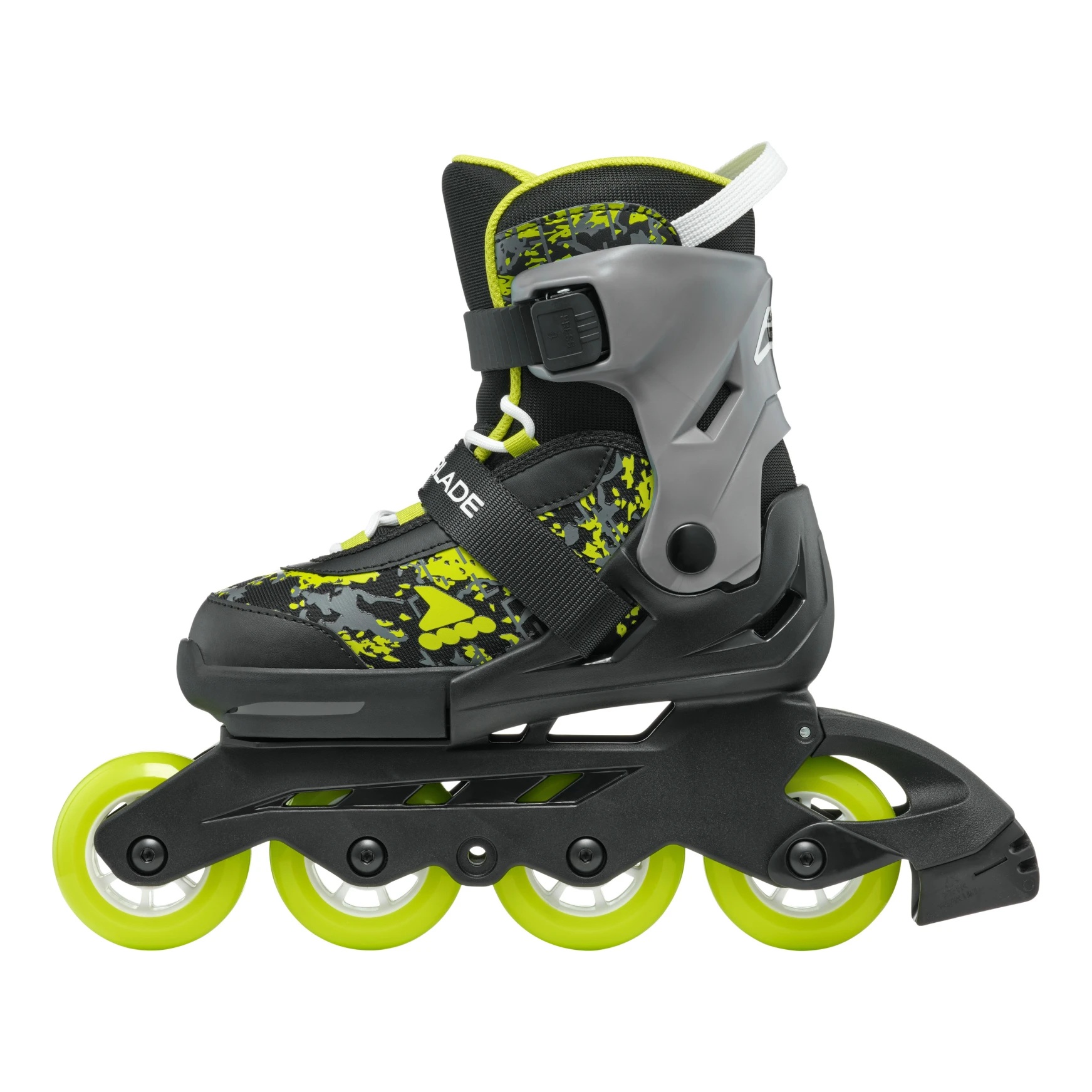 ROLKI ROLLERBLADE MICROBLADE SL BLACK / LIME - ROLKI JUNIORSKIE REGULOWANE