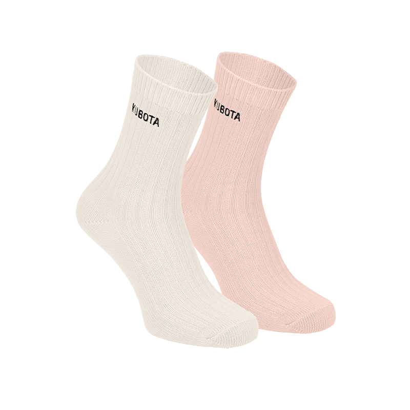 SKARPETY KUBOTA W PRĄŻKI RÓŻOWY 2-PAK