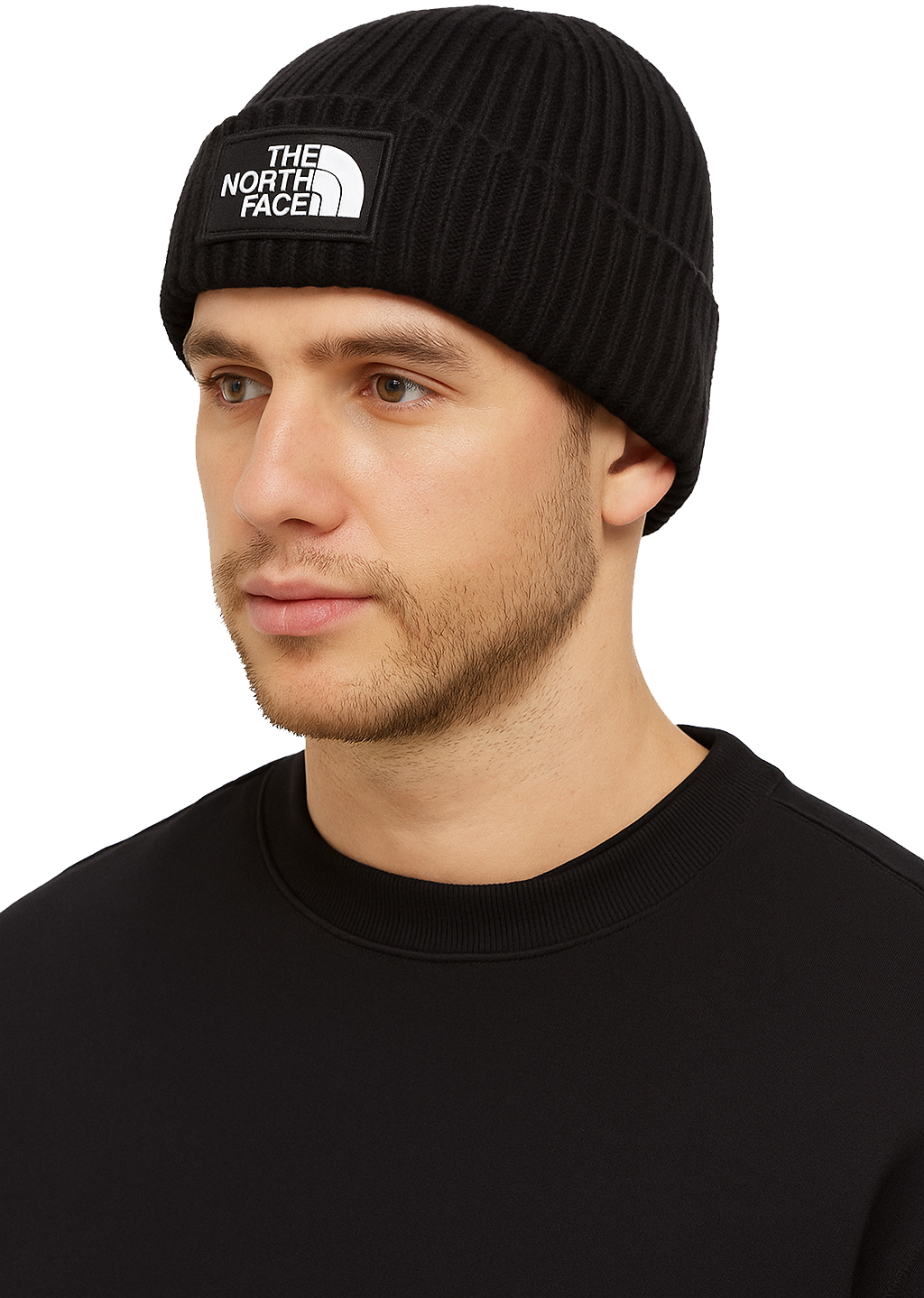 THE NORTH FACE CIEPŁA SPORTOWA CZAPKA ZIMOWA DAMSKA MĘSKA MŁODZIEŻOWA LOGO BOX CUFFED BEANIE - NF0A3FJXJK3-S