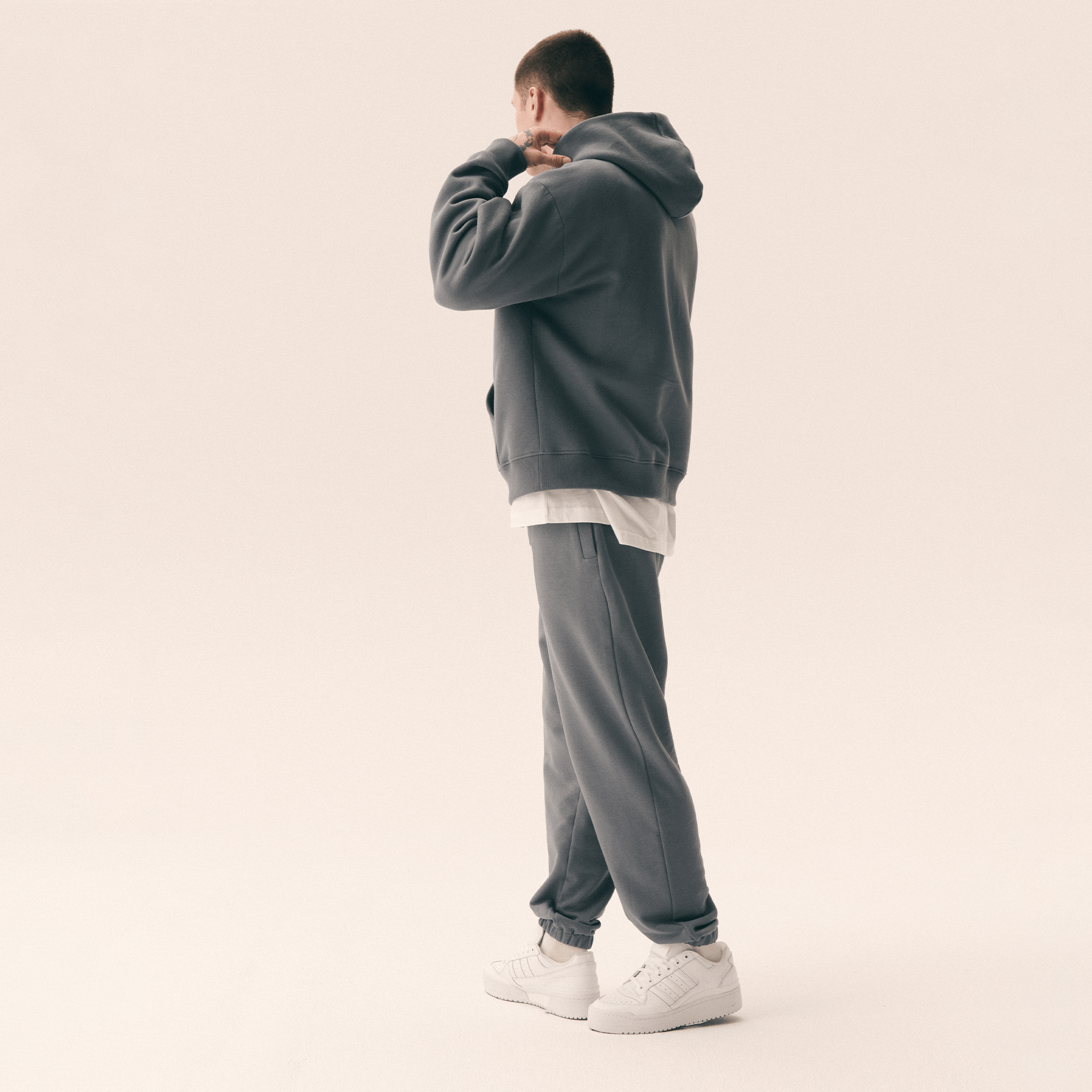 SPODNIE KUBOTA JOGGERY DRESOWE UNISEX SZARE