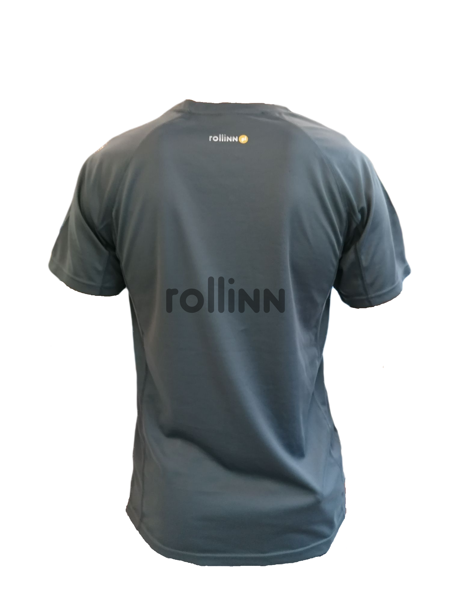 KOSZULKA ROLLINN MĘSKA Z KRÓTKIM RĘKAWEM LOGO GREY