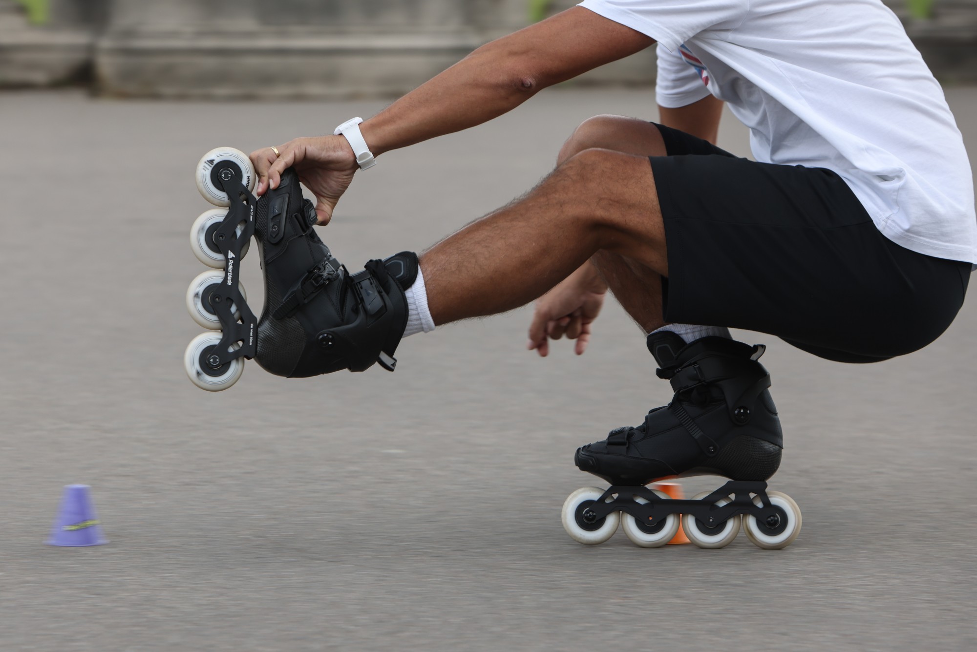 ROLKI ROLLERBLADE CROSSFIRE BLACK SLALOM SKATES