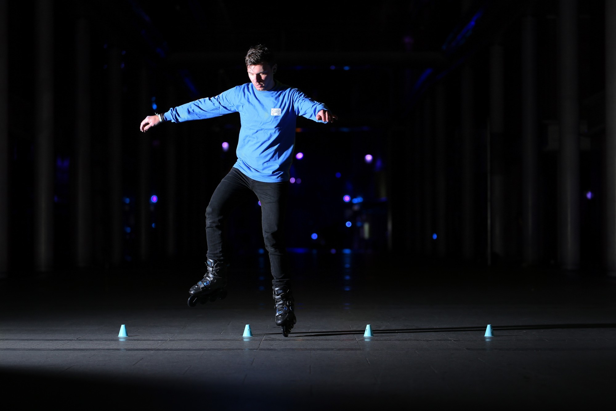 ROLKI FR SKATES SL SEVEN GREY/BLUE 84/72