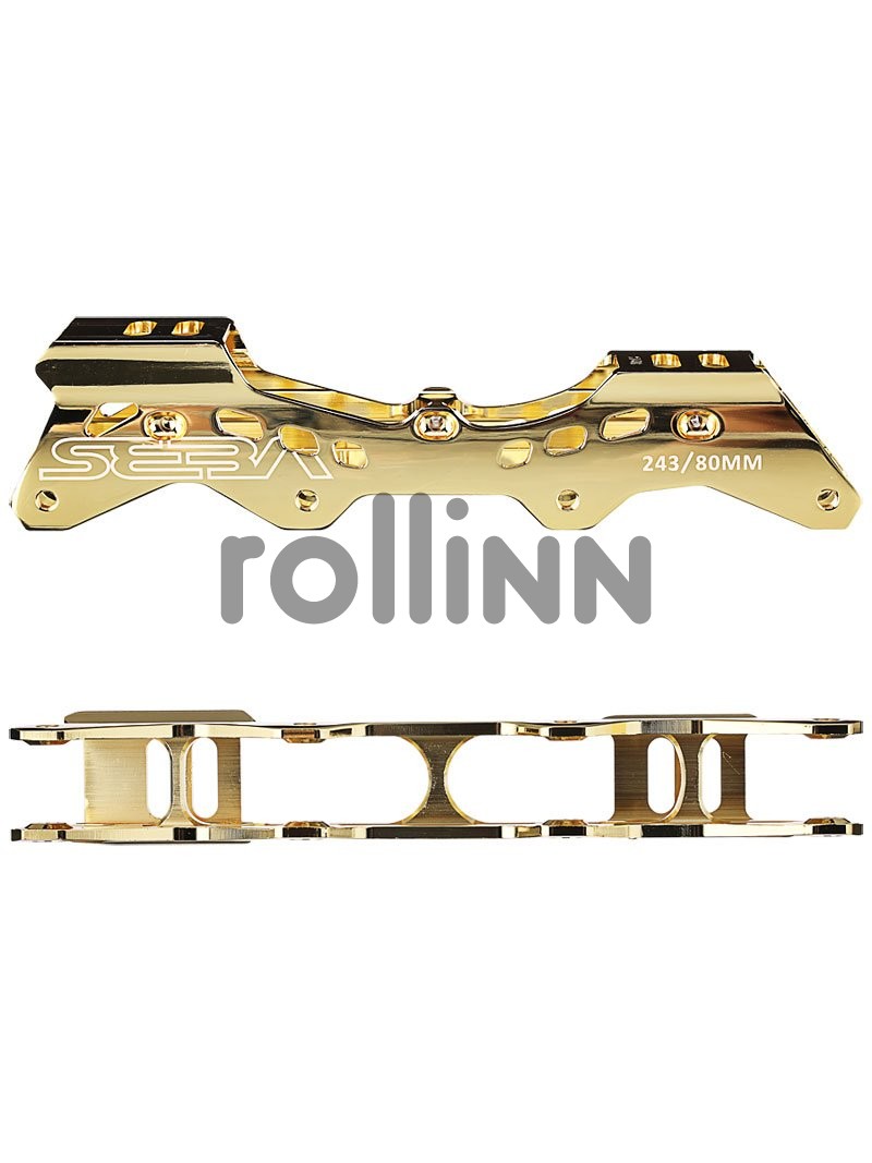 PŁOZY SEBA DELUXE FRAME 243 FLAT GOLD CHROME 4X80