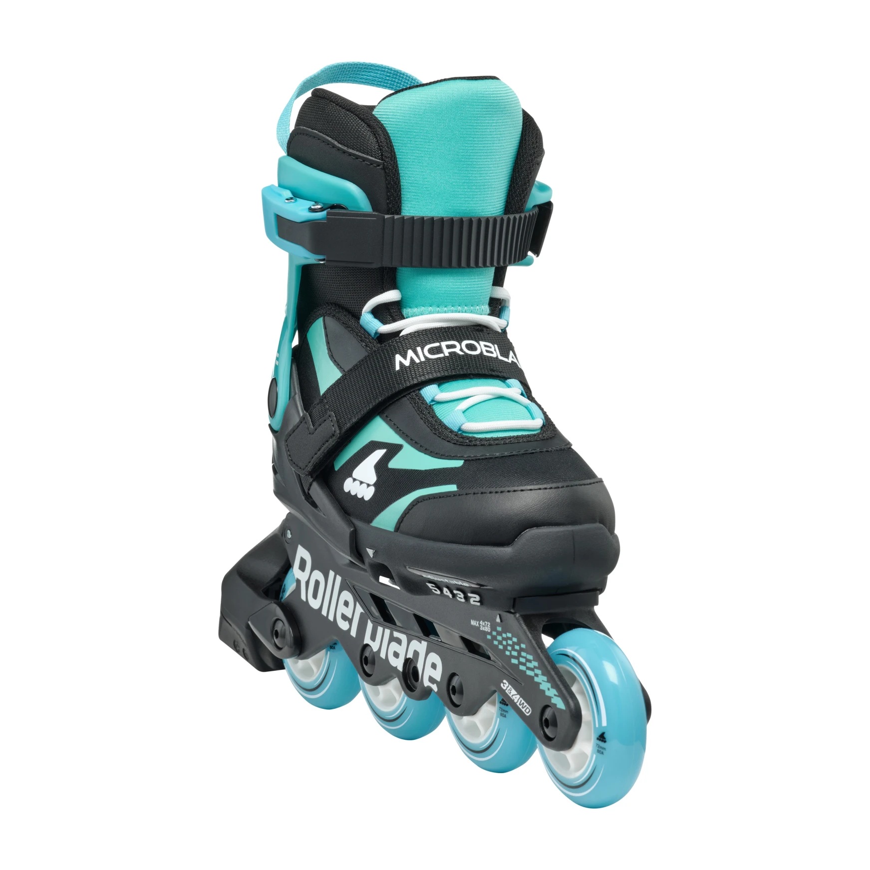 ROLKI ROLLERBLADE MICROBLADE BLACK / LIGHT BLUE - ROLKI JUNIORSKIE REGULOWANE