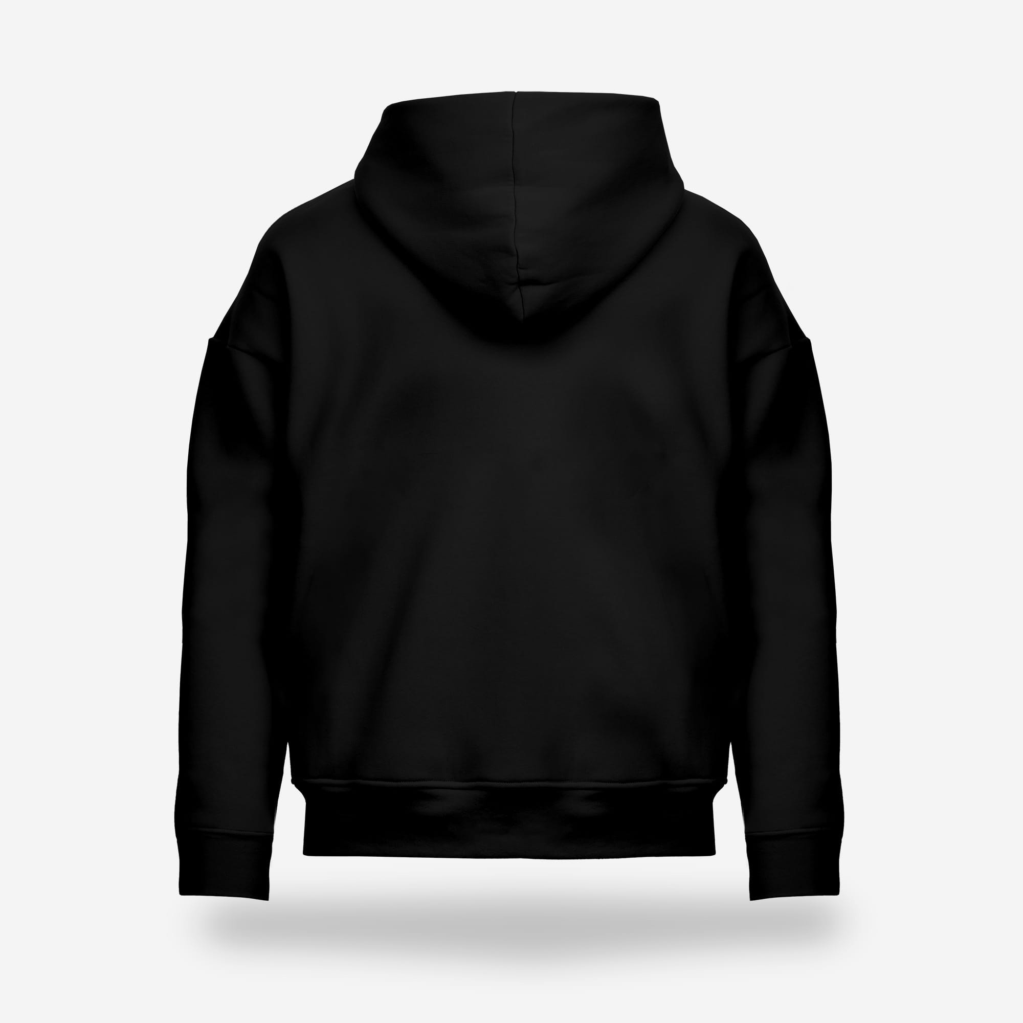 KUBOTA BLUZA BASIC UNISEX Z KAPTUREM CZARNA