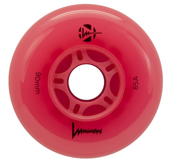KOŁA LUMINOUS RED / RED 90MM / 85A X4