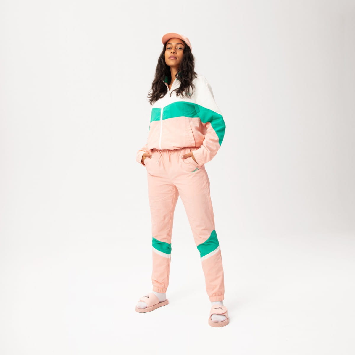 KUBOTA SPODNIE DRESOWE DAMSKIE RÓŻOWE W STYLU VINTAGE