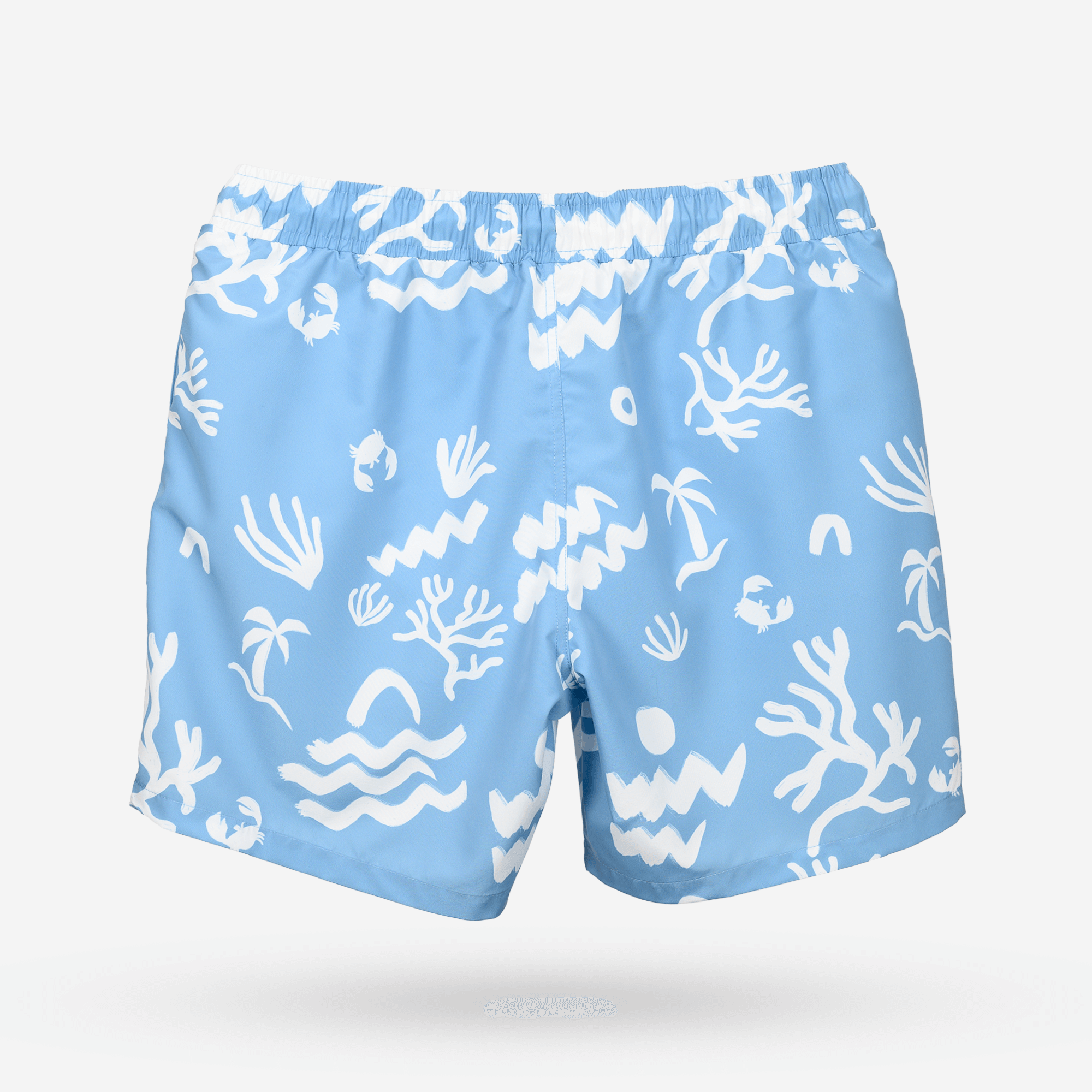 KUBOTA SZORTY MĘSKIE KĄPIELOWE W PRINT NIEBIESKI