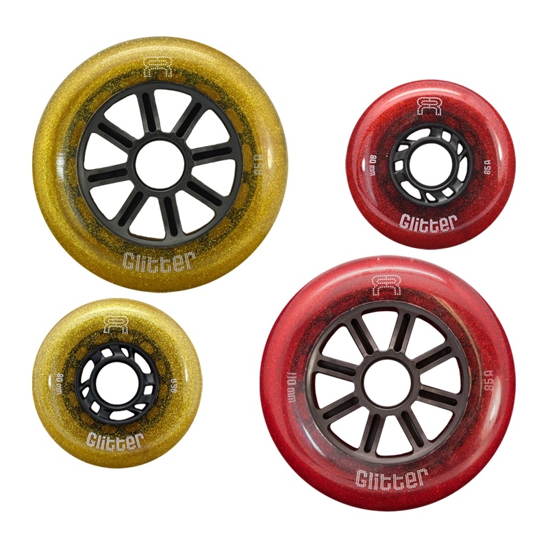 KOŁA FR SKATES GLITTER GOLD 110MM / 85A X1