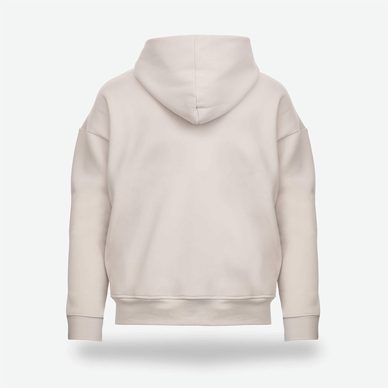 KUBOTA BLUZA BASIC UNISEX Z KAPTUREM BEŻOWA