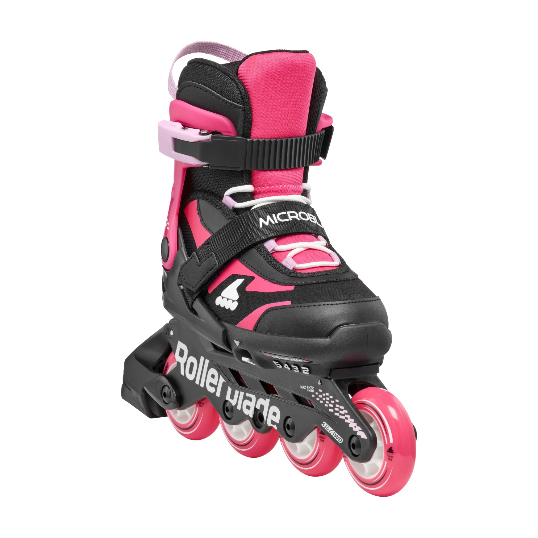 ROLKI ROLLERBLADE MICROBLADE BLACK / PINK - ROLKI JUNIORSKIE REGULOWANE