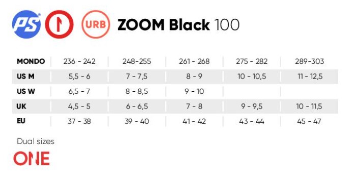 ROLKI POWERSLIDE ZOOM 100 BLACK