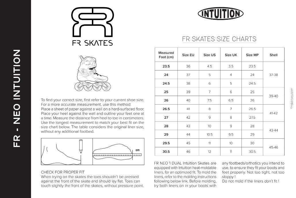 ROLKI FR SKATES NEO 1 DUAL 80 INTUITION BLACK