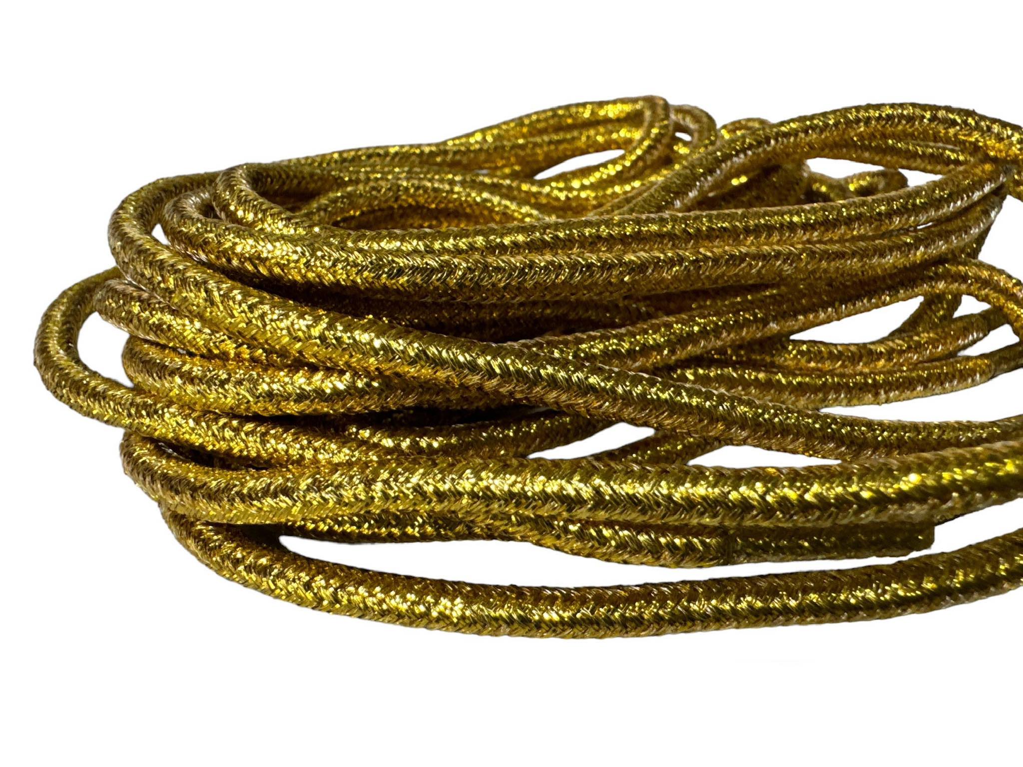 SZNURÓWKI ROUND LACES 180 CM GOLD