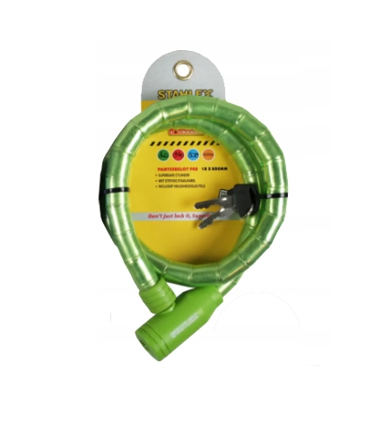 ZAPIĘCIE ZABEZPIECZENIE ROWEROWE ZAMKNIĘCIE DO ROWERU BLOKADA NA ROWER ŁAŃCUCH NA KLUCZ