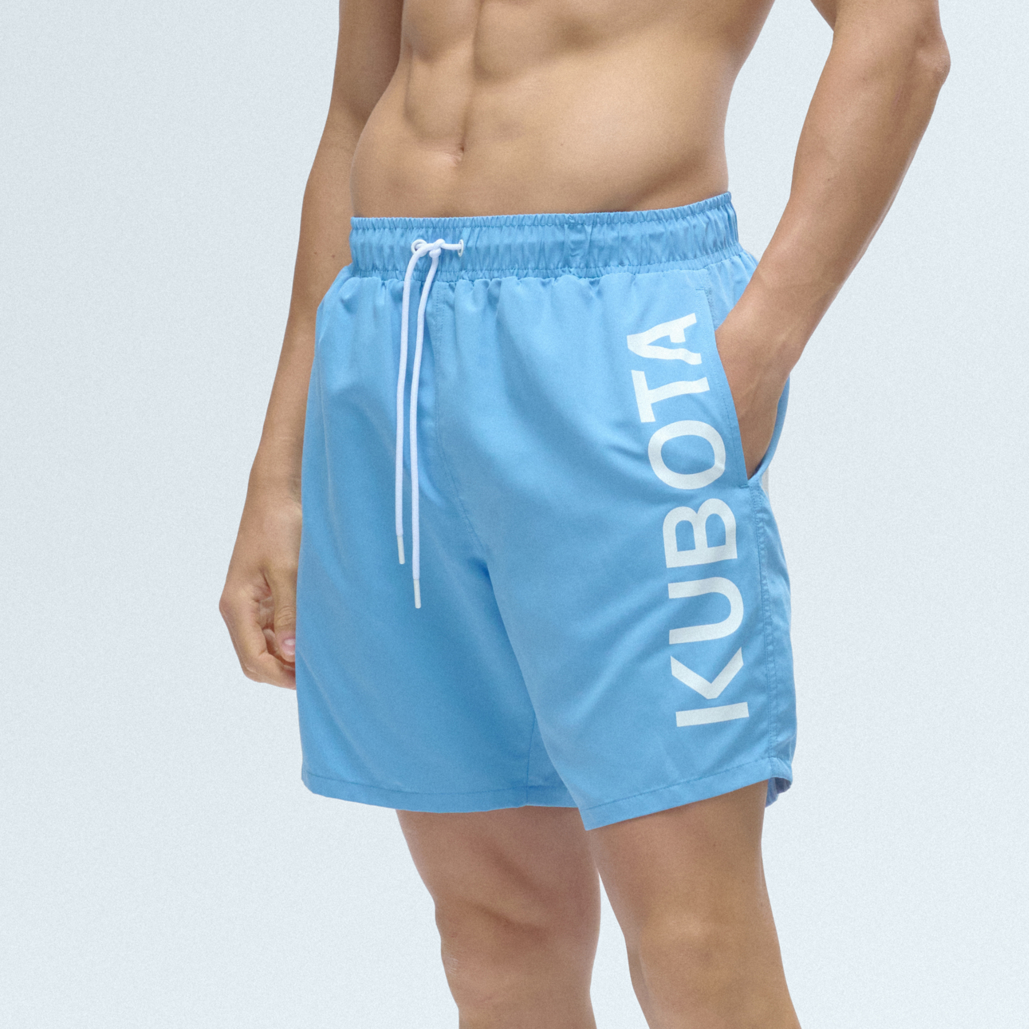 KUBOTA SZORTY MĘSKIE KĄPIELOWE NIEBIESKIE
