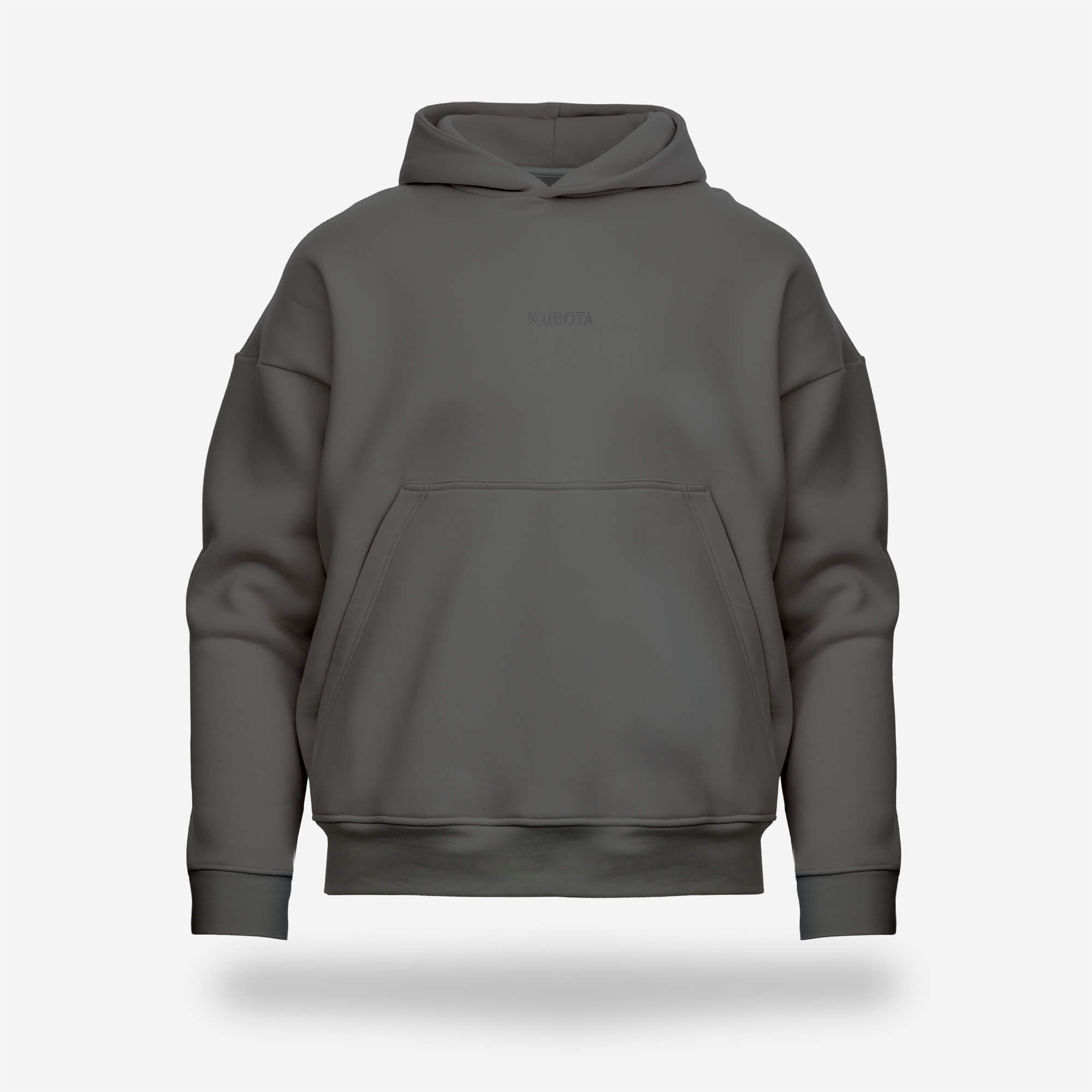 KUBOTA BLUZA BASIC UNISEX Z KAPTUREM SZARA