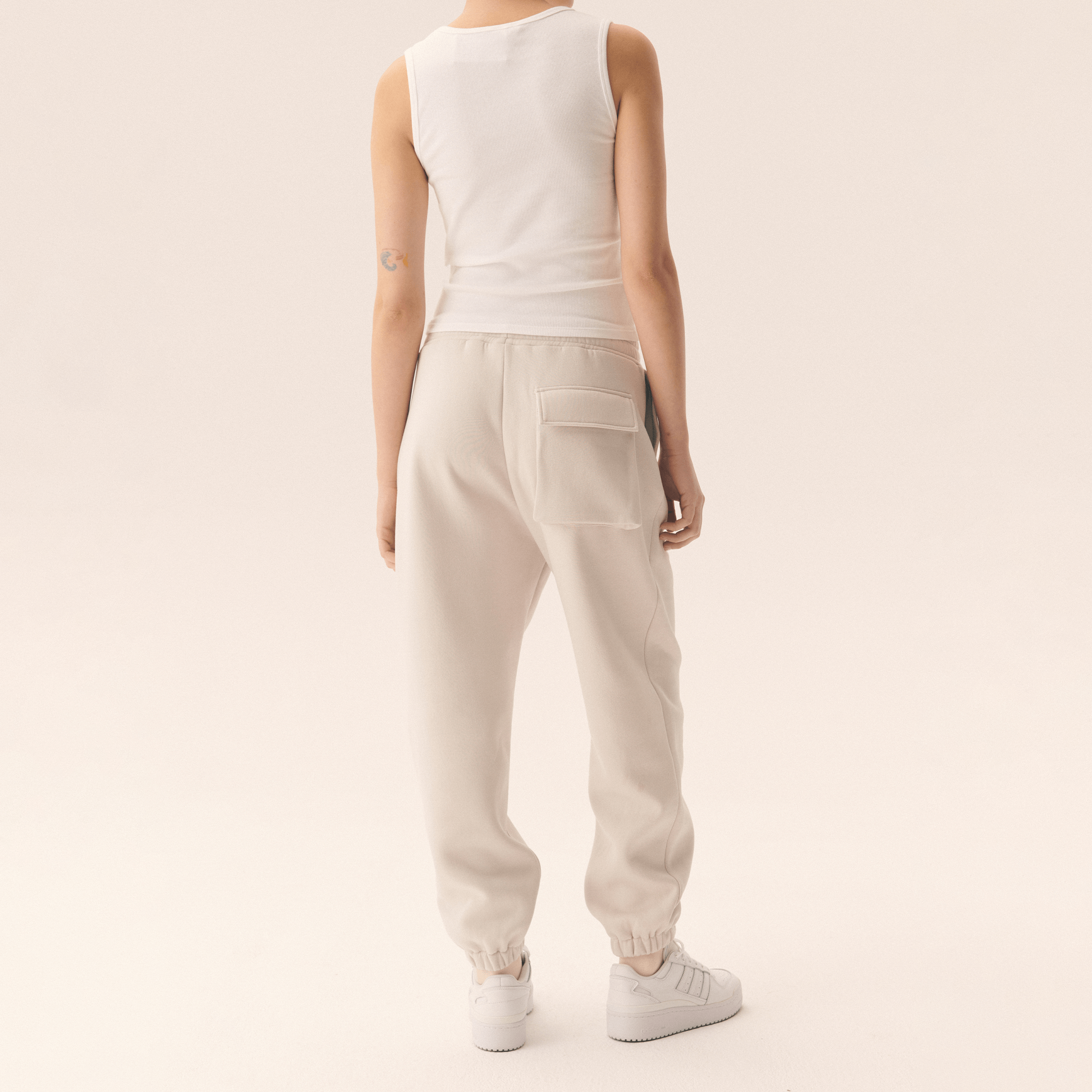 SPODNIE KUBOTA JOGGERY DRESOWE UNISEX BEŻOWE