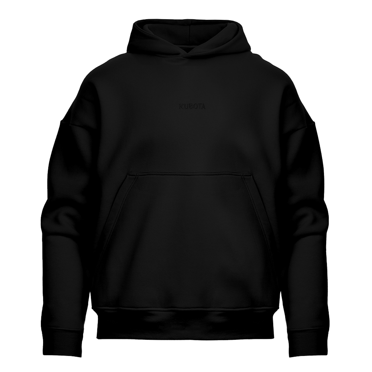 KUBOTA BLUZA BASIC UNISEX Z KAPTUREM CZARNA