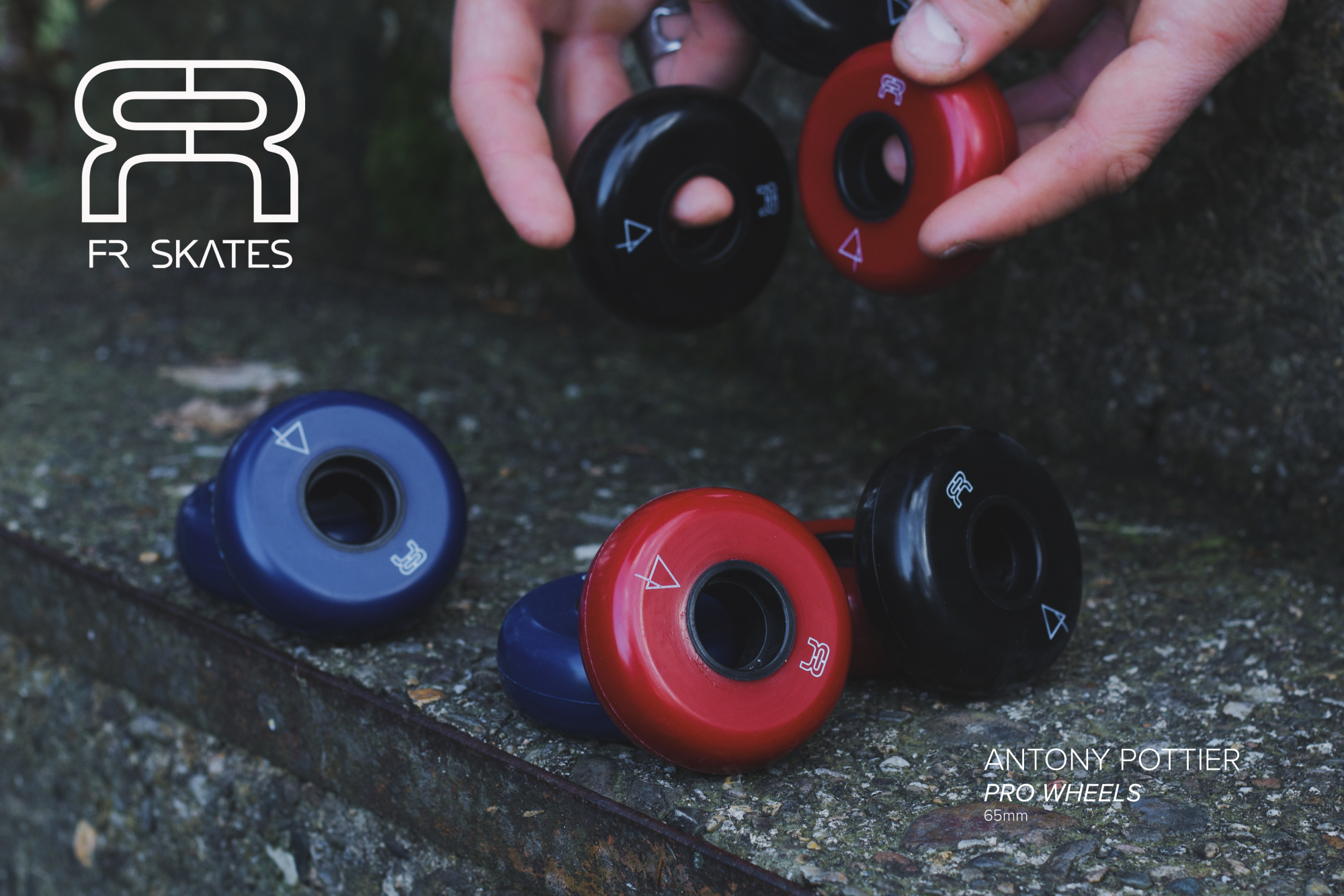 KOŁA FR SKATES STREET WHEELS ANTONY POTTIER RED 65MM / 88A X4