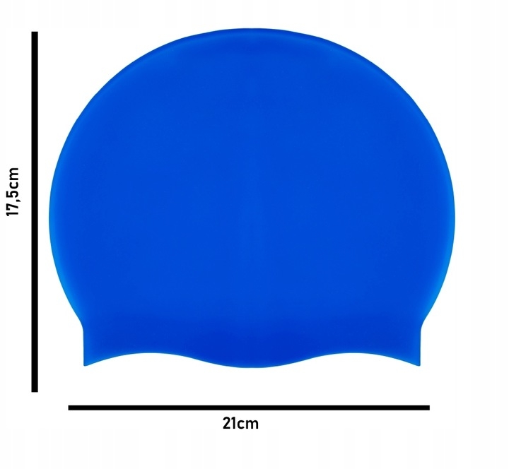 CZEPEK PŁYWACKI SILIKONOWY MONOCAP AQUA SPORT DARK BLUE