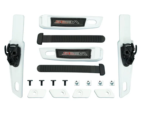 KLAMRA / KLAMRY 45 STOPNI SEBA HIGH DOUBLE STRAP L+R WHITE