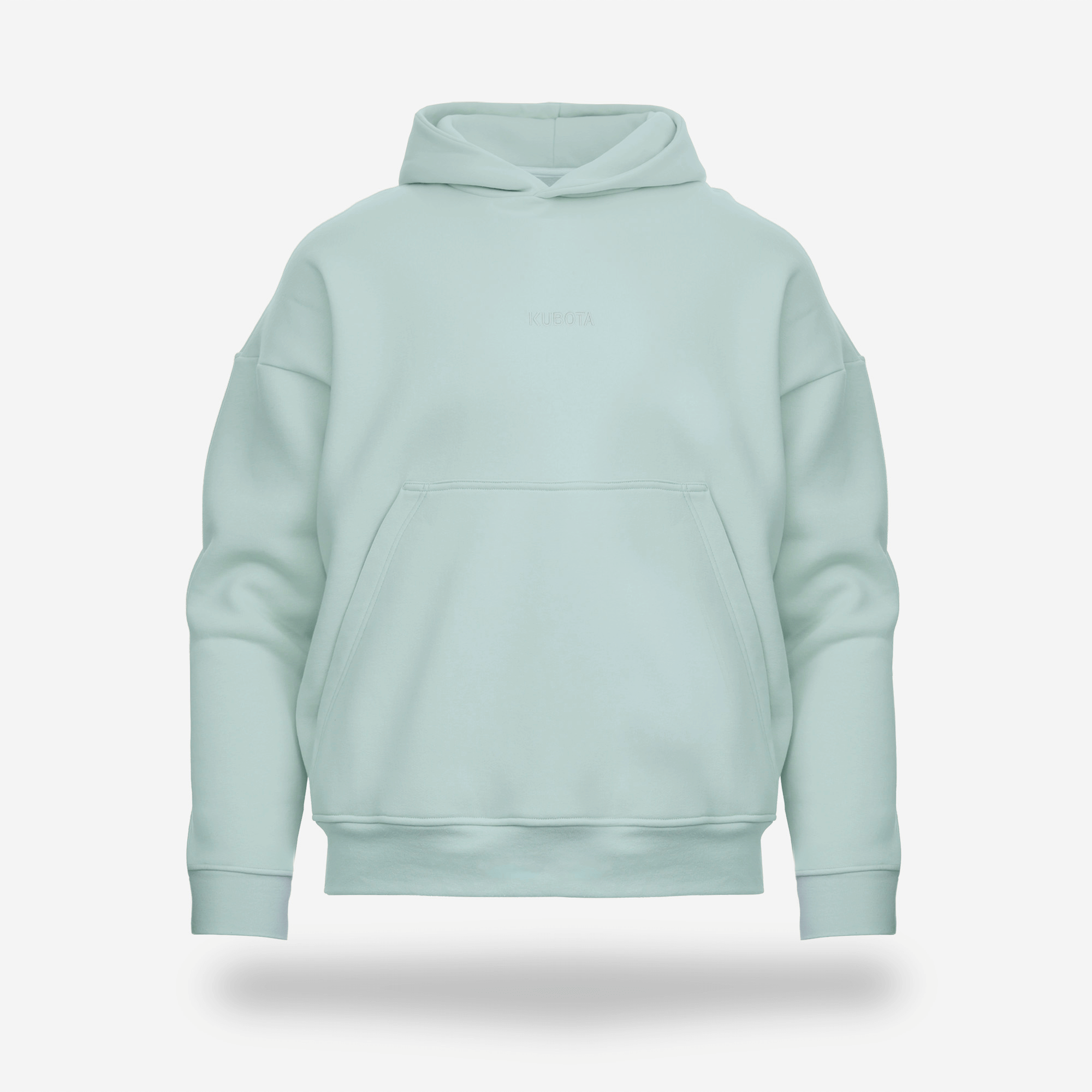 KUBOTA BLUZA BASIC UNISEX Z KAPTUREM MIĘTOWA