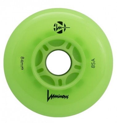 KOŁA LUMINOUS GREEN APPLE GLOW GREEN LED 84MM / 85A X1