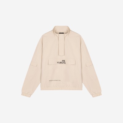 KUBOTA KURTKA ANORAK UNISEX BEŻOWA