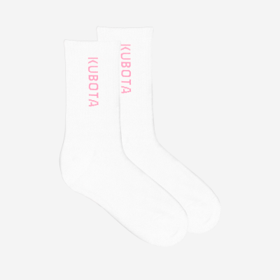 SKARPETY KUBOTA SPORT 5 BIAŁO-RÓŻOWE