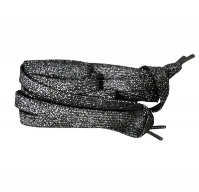 SZNURÓWKI FLAT LACES 160 CM DARK SILVER