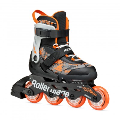 ROLKI ROLLERBLADE MICROBLADE SL BLACK / ORANGE - ROLKI JUNIORSKIE REGULOWANE