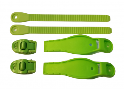 KLAMRA / KLAMRY FR SKATES EZX MIDDLE BUCKLE STRAP GREEN x1 PAIR