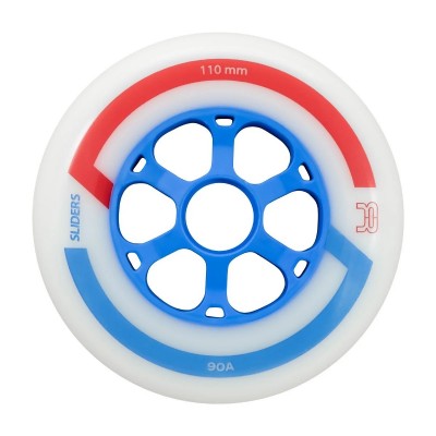 KOŁA FR SKATES SLIDERS WHEELS WHITE BLUE 110MM / 90A X6