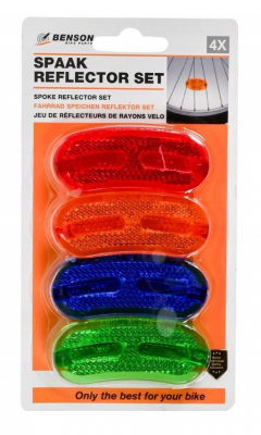 ODBLASK ODBLASKI NA SZPRYCHY KOLOR ROWEROWE 4SZT