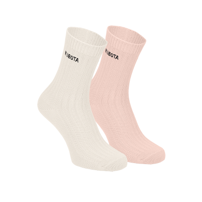 SKARPETY KUBOTA W PRĄŻKI RÓŻOWY 2-PAK