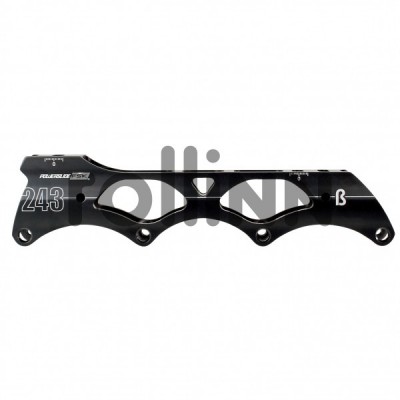 PŁOZY POWERSLIDE BETA FRAME 231MM FLAT BLACK 4X76 - ZE ŚRUBAMI