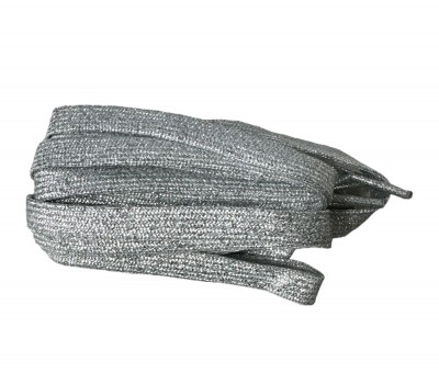 SZNURÓWKI FLAT LACES 160 CM LIGHT SILVER