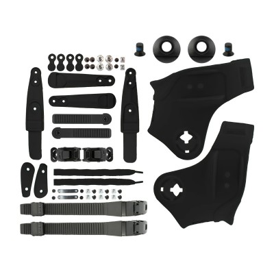 CUSTOM KIT FR SKATES BLACK FR LOGO RATCHET BUCKLE