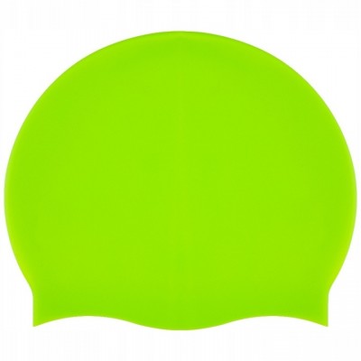 CZEPEK PŁYWACKI SILIKONOWY MONOCAP AQUA SPORT FLUO GREEN