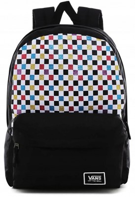 PLECAK VANS GLITTER CHECK R BACKPACK BLACK