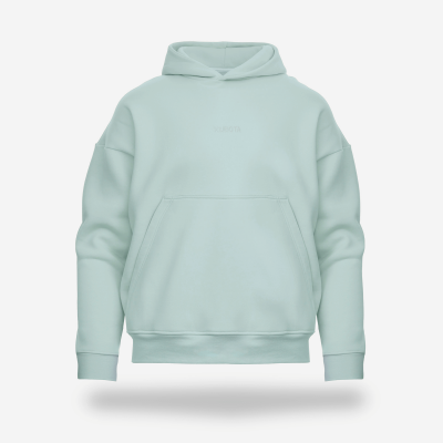 KUBOTA BLUZA BASIC UNISEX Z KAPTUREM MIĘTOWA