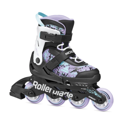 ROLKI ROLLERBLADE MICROBLADE SL BLACK / LAVENDER - ROLKI JUNIORSKIE REGULOWANE
